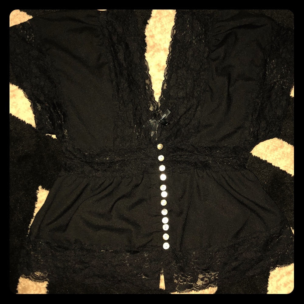 Black lace top